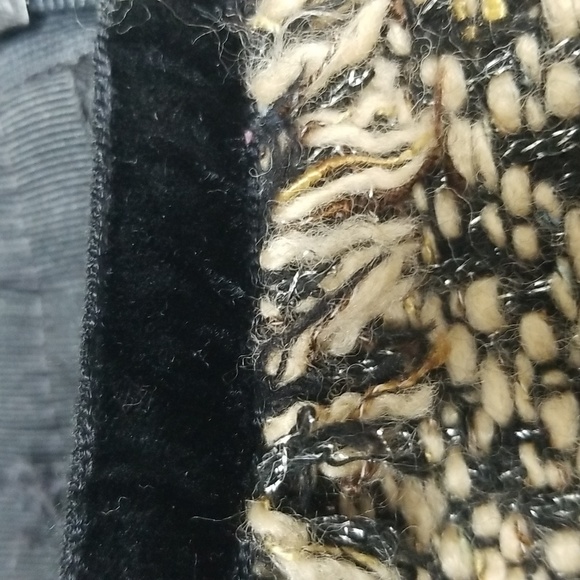 Zarah Vintage Woman Fringed, Lined, Tweed Skirt  Size 10 - Picture 5 of 14